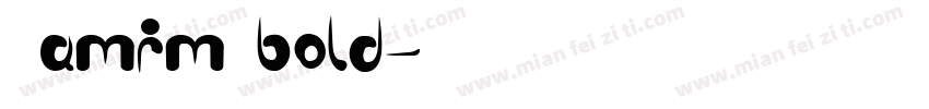 Samim bold字体转换